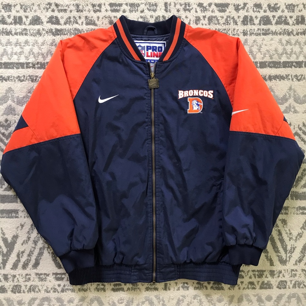 Vintage Nike Denver Broncos Pro Line Jacket Large
